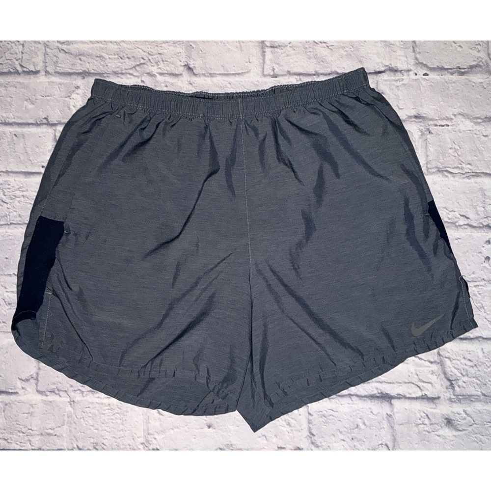 Womens Nike Dri Fit Running Shorts Large Blue Back Pocket  Swoosh